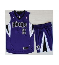 Sacramento Kings 8 Rudy Gay Purple Revolution 30 Swingman Suits