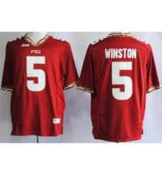 Florida State Seminoles FSU 5 Jameis Winston Red NCAA Jerseys