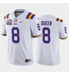 LSU Tiger Patrick Queen White Home Men'S Jersey