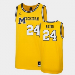 Michigan Wolverines C.J. Baird Maize Replica Men'S Jersey