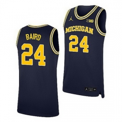 Michigan Wolverines C.J. Baird Navy Replica College Basketball Jersey