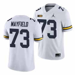 Michigan Wolverines Jalen Mayfield White Game College Football Jersey