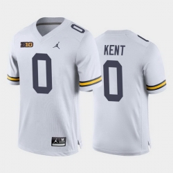 Michigan Wolverines Quintel Kent White Away Men'S Jersey