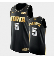 Men Iowa Hawkeyes C.J. Fredrick Golden Edition Black Authentic Limited Jersey