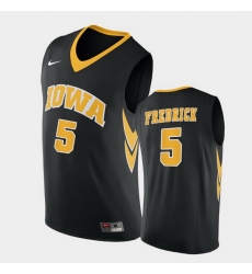 Men Iowa Hawkeyes C.J. Fredrick Replica Black College Basketball Jersey