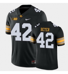 Men Iowa Hawkeyes Shaun Beyer Game Black College Football Jersey