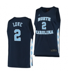 North Carolina Tar Heels Caleb Love Navy Alternate Men Jersey