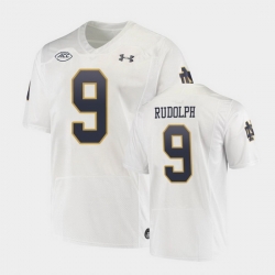 Men Notre Dame Fighting Irish Kyle Rudolph Replica White College Football Playoff Jersey