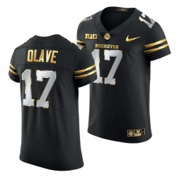 Ohio State Buckeyes Chris Olave Black Golden Edition Jersey