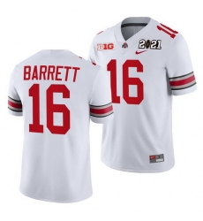 Ohio State Buckeyes J.T. Barrett White 2021 Sugar Bowl Champions College Football Playoff College Football Playoff Jersey 0