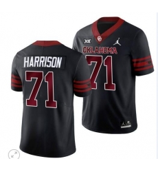 Men Oklahoma Sooners Unity Anton Harrison #71 Colleage NCAA Black Stitched Jersey