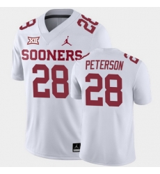 Oklahoma Sooners Adrian Peterson White Away Men'S Jersey