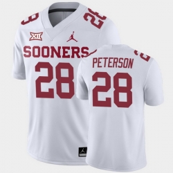 Oklahoma Sooners Adrian Peterson White Away Men'S Jersey