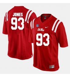 D.J. Jones Red Ole Miss Rebels Alumni Football Game Jersey