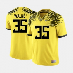 Men Oregon Ducks Joe Walker College Football Yellow Jersey