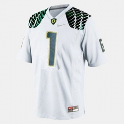 Men Oregon Ducks Josh Huff College Football White Jersey