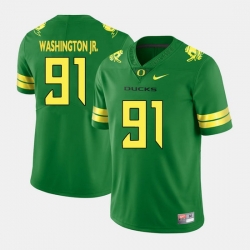 Men Oregon Ducks Tony Washington Jr. College Football Green Jersey