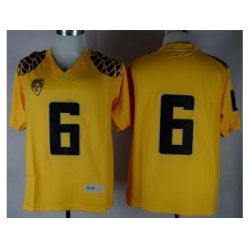 Oregon Ducks #6 Charles Nelson Yellow Limited Stitched NCAA Jersey