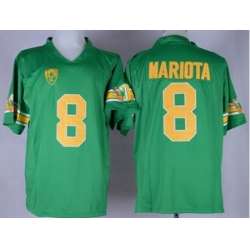 Oregon Ducks #8 Marcus Mariota Green 1994 Throwback Stitched NCAA Jersey