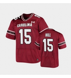 Men South Carolina Gamecocks Collin Hill Replica Garnet Football Jersey