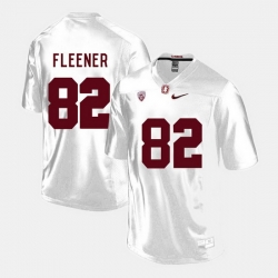 Men Stanford Cardinal Coby Fleener College Football White Jersey