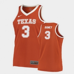 Texas Longhorns Courtney Ramey Orange Road Men'S Jersey