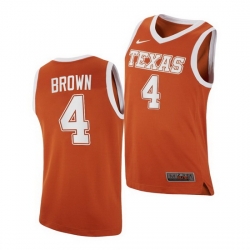 Texas Longhorns Greg Brown Orange Replica Texas Longhorns Jersey