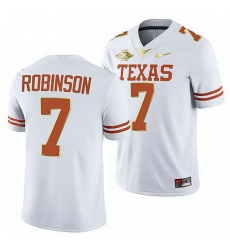 Texas Longhorns Keilan Robinson White 2021 Red River Showdown Men Jersey