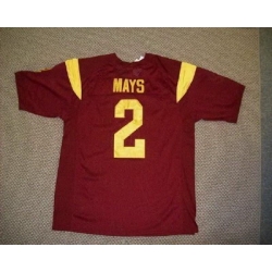 Trojans #2 Taylor Mays Red Embroidered NCAA Jersey