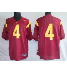 Trojans #4 Joe McKnight Red Embroidered NCAA Jersey