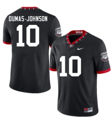 Men #10 Jamon Dumas-Johnson Georgia Bulldogs College Football Jerseys Sale-100th Anniversary