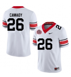 Men #26 Jehlen Cannady Georgia Bulldogs College Football Jerseys Sale-40th Anniversary