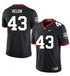 Men #43 Matthew Helow Georgia Bulldogs College Football Jerseys Sale-100th Anniversary