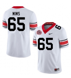 Men #65 Amarius Mims Georgia Bulldogs Nationals Champions 40th Anniversary College Football Jerseys