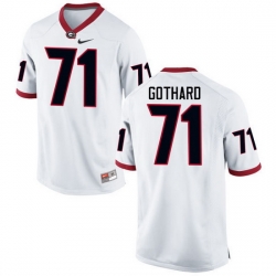 Men Georgia Bulldogs #71 Daniel Gothard College Football Jerseys-White