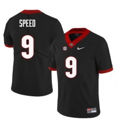 Men Georgia Bulldogs #9 Ameer Speed College Football Jerseys Sale-Black