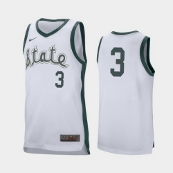 Michigan State Spartans Gabe Brown White Retro Performance Men'S Jersey