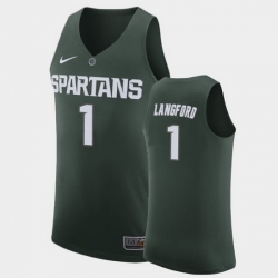 Michigan State Spartans Josh Langford Green Replica Men'S Jersey