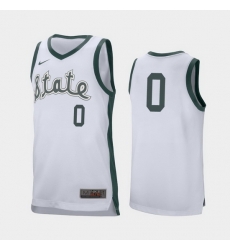 Michigan State Spartans Kyle Ahrens White Retro Performance Men'S Jersey