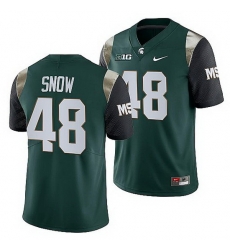 Michigan State Spartans Percy Snow Green College Football Men Jersey