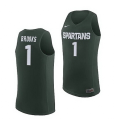 Michigan State Spartans Pierre Brooks Michigan State Spartans Replica Basketball Jersey