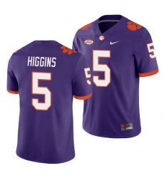 Clemson Tigers Tee Higgins Purple College Football Men'S Jersey