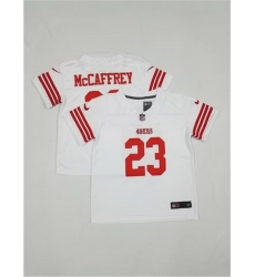 Toddlers-San-Francisco-49ers--2323-Christian-McCaffrey-White-Vapor-Untouchable-Stitched-Football-Jersey-822-59020