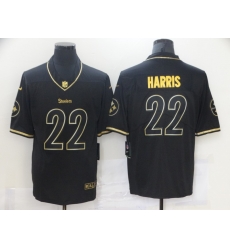 Nike Steelers 22 Najee Harris Black Gold Vapor Untouchable Limited Jersey