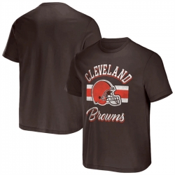 Men Cleveland Browns Brown X Darius Rucker Collection Stripe T Shirt