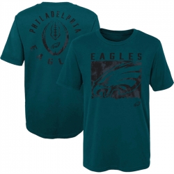 Men Philadelphia Eagles Green Preschool Liquid Camo Logo T Shirt