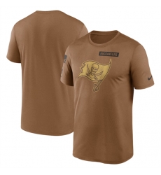 Men Tampa Bay Buccaneers 2023 Brown Salute To Service Legend Performance T Shirt