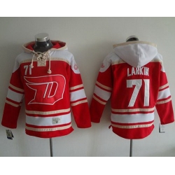 Men Detroit Red Wings 71 Dylan Larkin Red 2016 Stadium Series NHL Hoodie