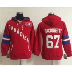 Women Montreal Canadiens 67 Max Pacioretty Red Old Time Heidi NHL Hoodie