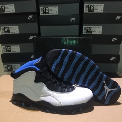 Air Jordan 10 Retro Men 2019 White Blue